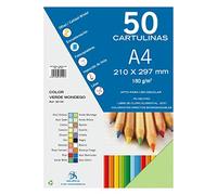 Dohe - Cartulinas A4 Verde Mondego para Manualidades e Impresión (50 uds.) - 21x29,7 cm - 180 g/m² - Material de oficina