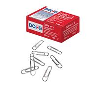 Dohe - Clips Niquelados para Sujetar Hojas (100 uds.) - Nº 2 32 mm - Material de Oficina