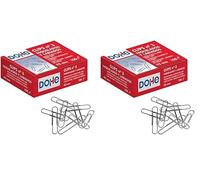 Dohe - Clips Niquelados para Sujetar Hojas (100 uds.) - Nº 3 42 mm - Material de oficina (Paquete de 2)