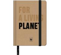 Dohe - Cuaderno A6 - Interior Liso Blanco, 10,5x15,5 cm, Tapa Dura Cartón, 96 Hojas, Cierre con Goma Elástica, Macapáginas, Libreta Pequeña Profesional para Notas y Dibujo - WWF For a Living Planet