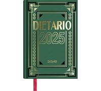 Dohe - Dietario 2025 Español - Día Página, Tamaño 1/8 (11,5x16,5 cm), Tapa Dura, Incluye Vencimientos 2025 y 2026, Fechas a recordar, Planning Anual, Resumen del Mes - Verde