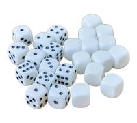 Dohe Educa - Dados Infantiles Didácticos para Aprender Matemáticas (24 uds.) - 12 Cubos con números y 12 en Blanco - Material Escolar y Educativo