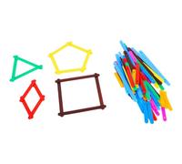 DOHE Educa - Tiras Geométricas Encajables para Aprender Matemáticas (80 uds Tamaños - Método Montessori - Material Escolar y Educativo