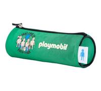 Dohe - Estuche Escolar Redondo - Cierre de Cremallera, Licencia Oficial, Poliéster Resistente, 21x7,5x7,5 cm, Material Escolar - Playmobil Green Future - Verde