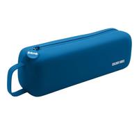 Dohe - Estuche Escolar Sencillo Azul | 1 Compartimento con Cremallera, Fabricado en Silicona Suave y Resistente, Tamaño 22,5x4,8x5 cm, Incluye Asa de Transporte