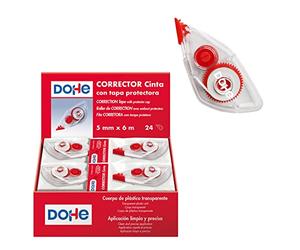 Dohe Expositor Corrector Cinta Rojo 5 mm x 6 m 24 u