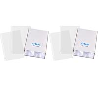 Dohe - Fundas de Plástico Transparentes (200 uds.) - Tamaño Folio 23,5x33 cm, Multitaladro 16 Perforaciones, Polipropileno, Piel de Naranja, 70 micras, 23,5x30,5 cm - Material de oficina