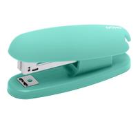Dohe - Grapadora Soft Touch - Capacidad de Grapado 20 Hojas, Admite 100 Grapas de 22/6 24/6 26/6, Tamaño Mediano 11,5x3,8x5,3 cm, Ligera y Tacto Suave - Verde