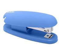 Dohe - Grapadora Soft Touch - Capacidad de Grapado 20 Hojas, Admite 100 Grapas de 22/6 24/6 26/6, Tamaño Mediano 11,5x3,8x5,3 cm, Ligera y Tacto Suave - Azul