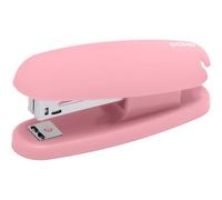 Dohe - Grapadora Soft Touch - Capacidad de Grapado 20 Hojas, Admite 100 Grapas de 22/6 24/6 26/6, Tamaño Mediano 11,5x3,8x5,3 cm, Ligera y Tacto Suave - Rosa