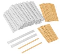 Dohe Horeca - Palitos de Madera Remover Café (500 uds.) - Tamaño 9 cm, Biodegradables y Reciclables, Higiénicos con Papel Protector, Batir Café, Té, Leche y Bebidas Calientes