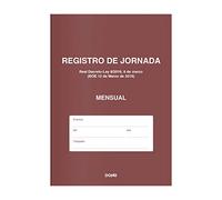 Dohe - Libro de Registro de Jornada - Mensual (12 meses)