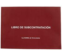 Dohe - Libro de subcontratación - Castellano - Tamaño A4 apaisado (21x29,7 cm) - 10 hojas numeradas y autocopiativas - Material de oficina
