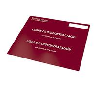 Dohe - Libro de Subcontratación Valenciano y Castellano - Tamaño A4 Apaisado (29,7x21 cm), 10 Hojas Numeradas y Autocopiativas (Hoja Original + 1 Copia), Ley 32/2006, Material de Oficina