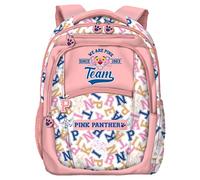 DOHE - Mochila Escolar - 6 Bolsillos (1 para Ordenador Portátil), Tamaño Grande, Tirantes y Espalda Reforzados, Mochila Estudiantes, Pink Panther TEAM, Material Escolar - Rosa