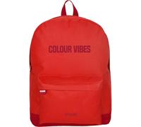 DOHE - Mochila Escolar Ergonómica - Gran Capacidad (18L), 5 Bolsillos, Compartimento para Portátil/Tablet, Espalda y Tirantes Reforzados - Colour Vives Rojo