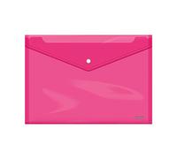 Dohe - Sobre Broche Polipropileno Cristal Folio+ Rosa