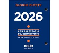 Dohe - Taco Sobremesa 2026 - Calendario de Escritorio Profesional, Idioma Español, Formato Día Página, 12 Meses de Enero a Diciembre, Tamaño 8,5x11 cm, Material de Oficina