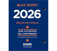 Dohe - Taco Sobremesa 2026 Catalán - Calendario de Escritorio Profesional, Formato Día Página, 12 Meses de Enero a Diciembre, Tamaño 8,5x11 cm, Material de Oficina