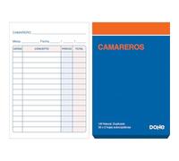 Dohe - Talonarios Camareros (10 uds.) - 50 Hojas Duplicadas (50 Hojas con 1 Copia), Tamaño A6 11x15 cm, Blocs Comanderos Hostelería, Restaurantes, Bares, Material de Oficina