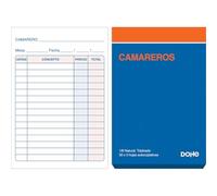 Dohe - Talonarios Camareros (10 uds.) - 50 Hojas Triplicadas (50 Hojas con 2 Copias), Tamaño A6 11x15 cm, Blocs Comanderos Hostelería, Restaurantes, Bares, Material de Oficina