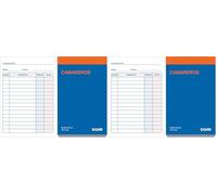Dohe - Talonarios Camareros (10 uds.) - Tamaño Bolsillo (8,5x14 cm), 100 Hojas, Formato Simple sin Copias, Blocs Comanderos Hostelería, Material de Oficina (Paquete de 2)