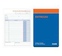 Dohe - Talonarios Notas de Entrega (10 uds.) - 50 Hojas Duplicadas (50 Hojas con 1 Copia), Tamaño A5 14,5x21 cm, Blocs en Español para Envíos de Mercancías, Material de Oficina