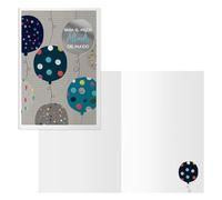 DOHE - Tarjetas de Felicitación Abuelos - Pack 6 unidades - Tamaño: 11,5x17 cm (cerrada) - Incluye sobre para guardar la tarjeta - Modelo Dots