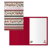 Dohe - Tarjetas de Felicitación Navidad - Pack 6 unidades - Tamaño: 11,5x17 cm (cerrada) - Incluye sobre para guardar la tarjeta - Modelo Muñeco