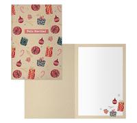 DOHE - Tarjetas de Felicitación Navidad - Pack 6 unidades - Tamaño: 11,5x17 cm (cerrada) - Incluye sobre para guardar la tarjeta - Modelo Bastón