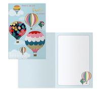 DOHE - Tarjetas Día del Padre (6 uds.) - Felicitación para Papás y Agradecimiento, Incluye sobre de Papel, Tamaño 11,5x17 cm, Tarjetas de Felicitación - Globos Verdes