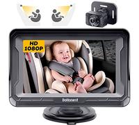 DoHonest Baby Car Camera HD 1080P with Display - Infant Safety Seat Baby Car Mirror for Rear Facing 5 Mins Easy Installation Night Vision V33