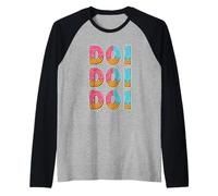 DOI DOI DOI Meme con Letras De Goteo De Helado Camiseta Manga Raglan