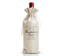 DOI-LANEE Bolsa de vino, material de lino de algodón con cordón, 0,75 L, para fiesta de graduación, regalo de licenciatura