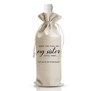 DOI-LANEE DL286 - Bolsa de vino de boda, regalo de dama de honor, regalo para ella, regalo de compromiso, regalos de agradecimiento de boda, regalo de boda esencial para el día de la boda