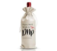 DOI-LANEE DNP - Bolsa de vino para regalo de grado, regalo de nuevo trabajo, regalo de fiesta de graduación para médico, enfermera, practicante, ella, decoración de fiesta de graduación de escuela de