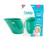 Doidy Cup - Tacitas de aprendizaje abiertas para nenes y bebés - Diseño oblicuo único - Vaso para bebé de dos asas - Taza genial para el destete para leche, agua y zumos - Uso desde 3-6 meses hasta niños