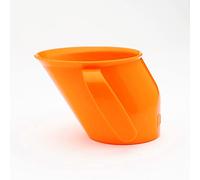 Doidy Cup Tacitas de aprendizaje abiertas para nenes y bebés - Diseño oblicuo único - Vaso para bebé de dos asas - Taza genial para el destete para leche, agua y zumos Uso desde 3-6 meses hasta niños (Naranja)