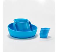 Doidy Juego de taza, cuenco y mini taza (azul)