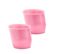 Doidy Paquete de dos minivasos - Vasos de entrenamiento para bebés Vaso para bebés con diseño inclinado único - Excelente vaso para destete para leche y agua - Uso a partir de 0 meses 50 ml, material