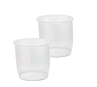 Doidy Paquete de dos minivasos - Vasos de entrenamiento para bebés Vaso para bebés con diseño inclinado único - Excelente vaso para destete para leche y agua - Uso a partir de 0 meses 50 ml, material
