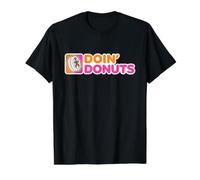 Doin' Donuts - Conducción Divertida a la Deriva Divertido Burnout del Coche Camiseta gráfica económica, Hombre, Negro, M