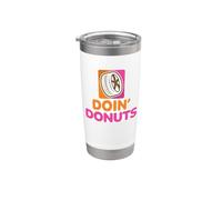 Doin' Donuts - Conducción divertida a la deriva Divertido Burnout del coche Vaso térmico de acero inoxidable de doble pared