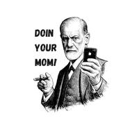 Doin Your Mom Notebook: Funny Sigmund Freud Meme Journal for Psychology Students, Psychoanalysis Humorous Blank Lined Composition Book, Edipus Complex Joke College Graduation Gift