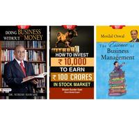 Doing Business Without Your Money + The Essence of Business & Management + How to Turn an Investment of 10,000 in Stock Market into ` 100 Crores (Set of 3 Books English)