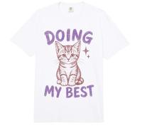 Doing My Best Cute Cat Funny Relatable Comfort Colors Adult Heavyweight T-Shirt