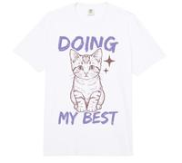 Doing My Best Cute Cat Funny Relatable Comfort Colors Adult Heavyweight T-Shirt