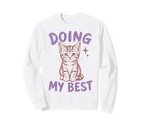 Doing My Best Cute Cat Funny Relatable Sudadera
