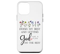Doing My Best & Letting God Do The Rest Quote God Has a Plan Carcasa para iPhone 12 Mini