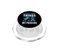 Doing New Things Is My Passion Dive Funny Scuba Diving Diver PopSockets PopGrip para MagSafe